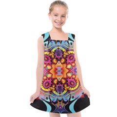 Blume Abstrakt Kids  Cross Back Dress