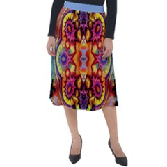 Blume Abstrakt Classic Velour Midi Skirt 