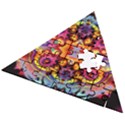 blume abstrakt Wooden Puzzle Triangle View2