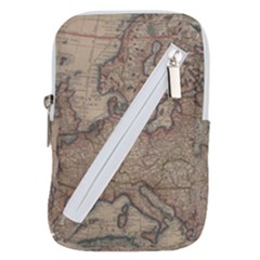 Old Vintage Classic Map Of Europe Belt Pouch Bag (large) by Paksenen