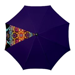 Lila Floral Blume Golf Umbrellas