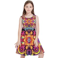 Lila Floral Blume Kids  Skater Dress by 2607694c