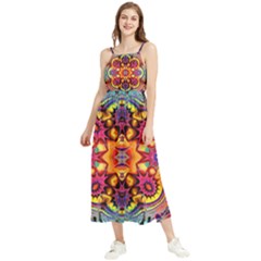 Lila Floral Blume Boho Sleeveless Summer Dress by 2607694c