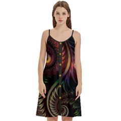 Fractal 1 Women s Spaghetti Strap Pullover Cami Dress by 2607694c