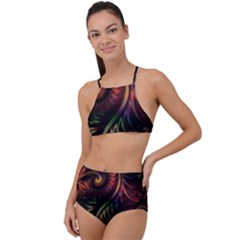 Fractal 1 Halter Tankini Set by 2607694c