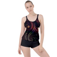 Fractal 1 Boyleg Tankini Set  by 2607694c