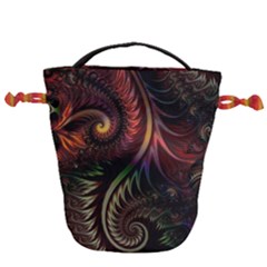 Fractal 1 Drawstring Bucket Bag