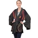 Fractal 1 Long Sleeve Velvet Kimono  View1