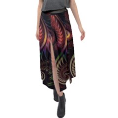 Fractal 1 Velour Split Maxi Skirt by 2607694c