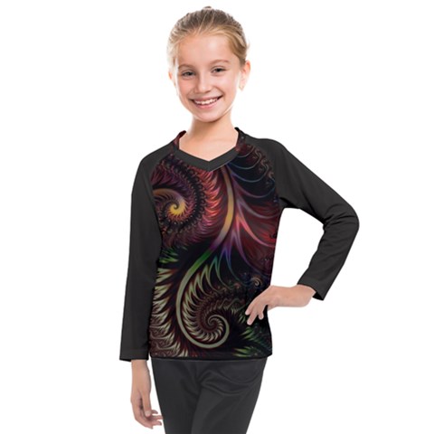 Fractal 1 Kids  Long Mesh T-shirt by 2607694c