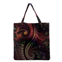 Fractal  Grocery Tote Bag