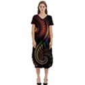 fractal  T-Shirt Midi Dress With Pockets View1