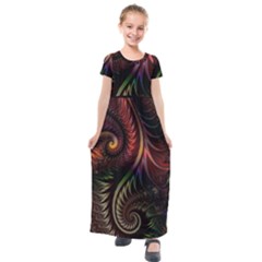 Fractal  Kids  Short Sleeve Maxi Dress by 2607694c