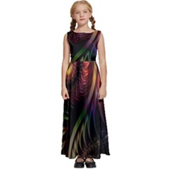 Fractal  Kids  Satin Sleeveless Maxi Dress by 2607694c