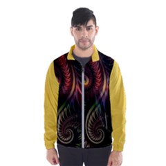 Gelb Fractal Men s Windbreaker