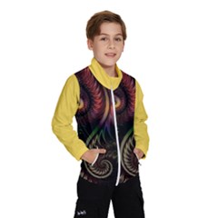 Gelb Fractal Kids  Windbreaker