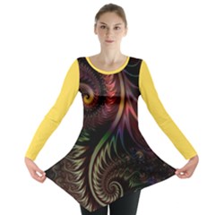 Gelb Fractal Long Sleeve Tunic  by 2607694c