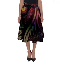 Gelb Fractal Perfect Length Midi Skirt