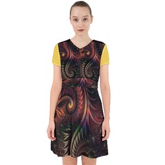 Gelb Fractal Adorable In Chiffon Dress