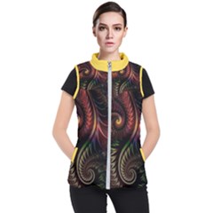 Gelb Fractal Women s Puffer Vest