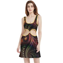 Gelb Fractal Velour Cutout Dress by 2607694c