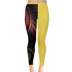 Gelb Fractal Inside Out Leggings