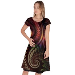 Gelb Fractal Classic Short Sleeve Dress by 2607694c