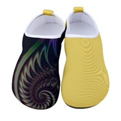 Gelb Fractal Kids  Sock-style Water Shoes