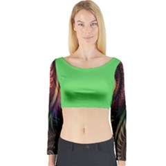 Grün Long Sleeve Crop Top by 2607694c