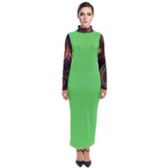 Grün Turtleneck Maxi Dress by 2607694c