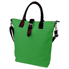 Grün Buckle Top Tote Bag