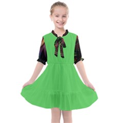 Grün Kids  All Frills Chiffon Dress