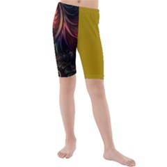 Fractal Kids  Mid Length Swim Shorts