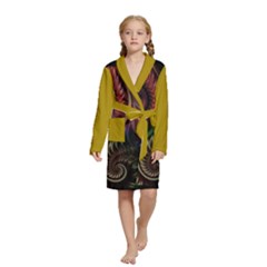 Fractal Kids  Long Sleeve Velvet Lounge Robe