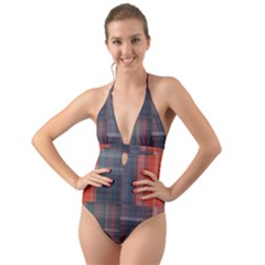 Kly Halter Cut-out One Piece Swimsuit