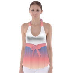 Lighthearted Tie Back Tankini Top