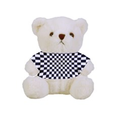 Illusion Checkerboard Black And White Pattern Full Print Tee For Cuddly Teddy Bear by Ravend