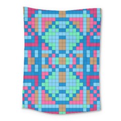 Checkerboard Square Abstract Medium Tapestry