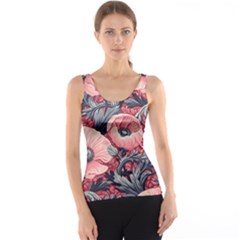 Vintage Floral Poppies Women s Basic Tank Top by Grandong