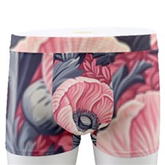 Vintage Floral Poppies Men s Boxer Briefs by Grandong