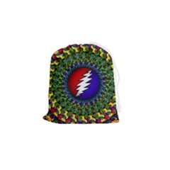 Grateful Dead Bear Pattern Drawstring Pouch (small)