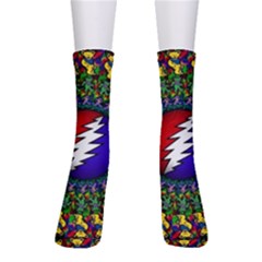 Grateful Dead Bear Pattern Crew Socks by Maspions