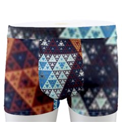 Fractal Triangle Geometric Abstract Pattern Men s Boxer Briefs by Cemarart