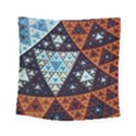 Fractal Triangle Geometric Abstract Pattern Square Tapestry (Small) View1