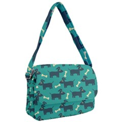 Happy Dogs Animals Pattern Courier Bag by Ket1n9