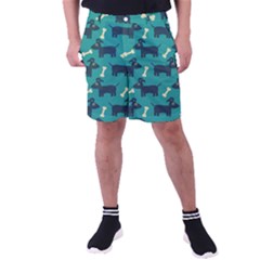 Happy Dogs Animals Pattern Men s Pocket Shorts by Ket1n9