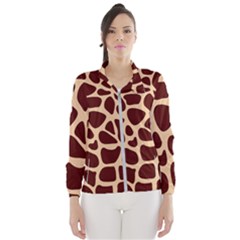 Animal Print Girraf Patterns Women s Windbreaker