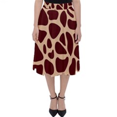 Animal Print Girraf Patterns Classic Midi Skirt by Ket1n9