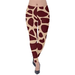 Animal Print Girraf Patterns Velvet Leggings