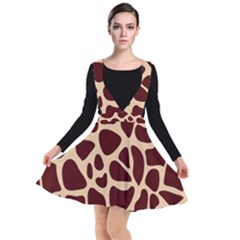 Animal Print Girraf Patterns Plunge Pinafore Dress by Ket1n9